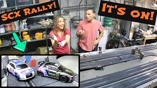 SCX Compact 143 rally slot car race they are so good [upl. by Iem]