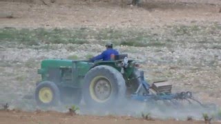 John Deere 1020 Diesel Tractor ploughing [upl. by Leva224]