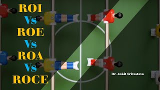 ROI Vs ROE Vs ROCE Vs ROA  Ratio Analysis  Hindi [upl. by Anibor256]