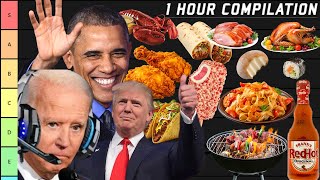 YET ANOTHER PRESIDENTS 1 HOUR FOOD TIER LIST COMPILATION [upl. by Adierf]