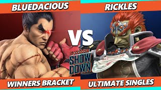 Scrims Showdown 77  Bluedacious Kazuya Vs Rickles Ganondorf Smash Ultimate  SSBU [upl. by Keele]