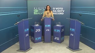 Inicio do Debate na NDTV Record com candidatos à Prefeitura de Florianópolis [upl. by Udale]