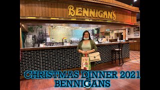 Christmas Dinner 2021  Bennigan’s Restaurant [upl. by Pampuch]