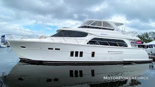 Pilothouse Motor Yacht Regency P65 MY with 3 Staterooms Powered by Twin Volvo D13 Diesels 900 HP [upl. by Uuge]