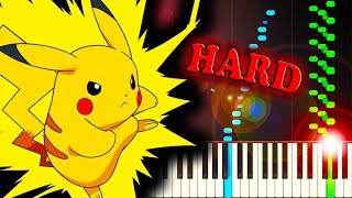 BATTLE WILD POKEMON REDBLUEYELLOW  Piano Tutorial [upl. by Thorpe]