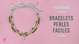 TUTORIEL  Bracelet Perles Miyuki Facile  Idée Cadeau DIY Bijoux [upl. by Leeda]