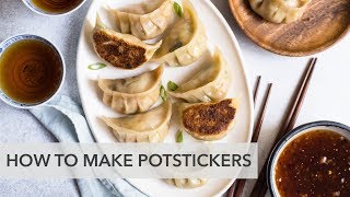 How to Make Potstickers 锅贴  vegetarian potstickers recipe [upl. by Olia]