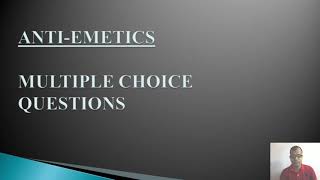 ANTIEMETIC MULTIPLE CHOICE QUESTIONS l ANTIEMETIC MCQ l ANTIEMETIC l PHARMACOLOGY MCQ l EMETIC [upl. by Tound]