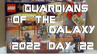 LEGO 76231 GUARDIANS OF THE GALAXY 2022 ADVENT CALENDAR DAY 22 [upl. by Ji]