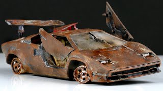 Lamborghini Countach Restoration abandoned model car [upl. by Emersen347]