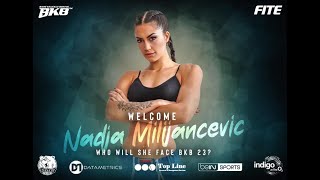 Introducing Nadja Milijancevic The First Female Fighter In BKB History  BKB 23 INTERVIEW [upl. by Gnilrets466]