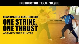 SANGGA PATAMA in FILIPINO MARTIAL ARTS  ABANIKO TRES PUNTAS  GM RENE TONGSON  Modern Arnis [upl. by Cath111]