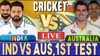 🛑Live Australia vs India 1st Test  Live Score amp Commentary  BGT 202425  IND vs AUS Live Match [upl. by Aitselec151]