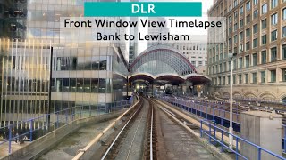 DLR Front Window View Timelapse from Bank to Lewisham [upl. by Lejna]