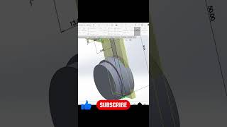 part design model in solidworks tutorial solidworks viral shorts viralshorts engineering [upl. by Anailil]