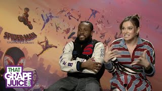 Shameik Moore amp Hailee Steinfeld Spill on SpiderMan Across the SpiderVerse [upl. by Adnarim]