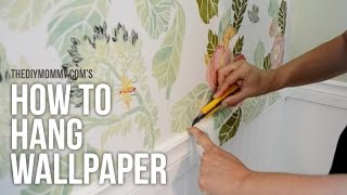 HOW TO HANG WALLPAPER [upl. by Yrakaz]