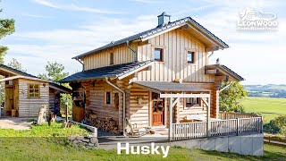 Rundstammhaus quotHuskyquot Log Cabin Living [upl. by Tobey]