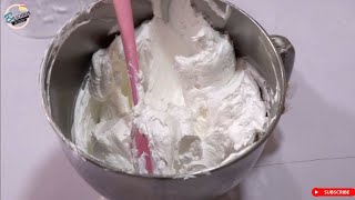 MOST STABLE WHIPPED CREAM FROSTING  VIZYON [upl. by Aloysius]