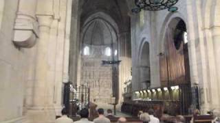 Monjes cantando en el Monasterio de Poblet [upl. by Thay]