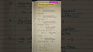 Molarity And Molality Class 12  Solutions Chemistry Class 12  Molarity  Molality  JEE MAINSNEET [upl. by Anelehs]