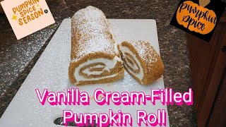 Vanilla CreamFilled Pumpkin Roll [upl. by Ille]