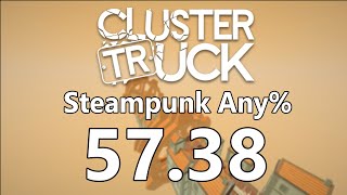 Clustertruck Steampunk World Speedrun in 57383 World Record [upl. by Ardnoed742]