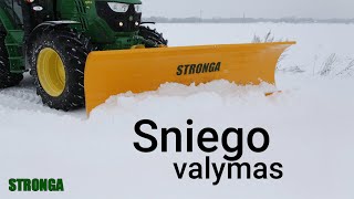 Stronga sniego valytuvas su fiksuotu peiliu SSP280 [upl. by Hildegaard677]