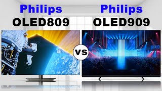 Philips 809 vs 909 OLEDquot OLED TV  Review  Android TV 2024 [upl. by Tray]