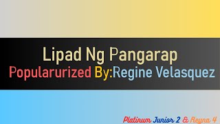 Lipad Ng Pangarap Regine Velasquez KaraokeMinus OneInstrumentalReyna 4 [upl. by Nomde674]