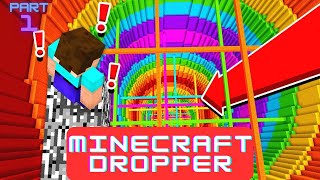 I PLAYED MINECRAFT DROPPER MAP PART 1 [upl. by Arlette]