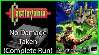 Castlevania NES  No Damage Taken No Savestates [upl. by Selrhc893]