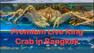 Premium Live King Crab in bangkok thailand kingcrab tourism premium [upl. by Anauqal]