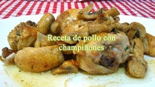 Receta fácil de pollo con champiñones [upl. by Leonardi]