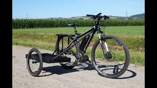 Fahrrad mit Beiwagen Umbau Mountainbike für die Pirsch Jagdfahrzeug [upl. by Gore]