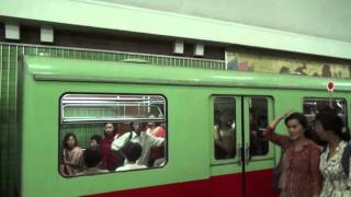 View From Inside Pyongyang Subway North Korea [upl. by Celestyn]