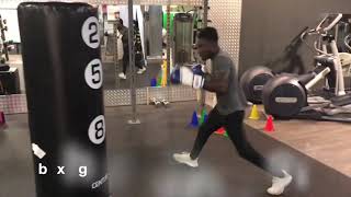 Energie Fitness Gym Kilburn  Boxing  Terry on Wave Master Punchbag  Cla [upl. by Notrem807]