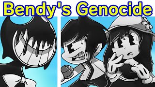 Friday Night Funkin VS Bendys Genocide FULL DEMO  Cutscenes FNF Mod Bendy and the Ink Machine [upl. by Coniah]