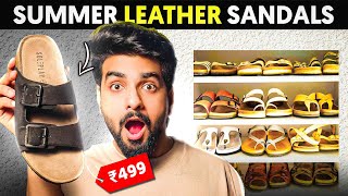 Birkenstocks from rs499 🤩  Mens leather sandal Stylish amp Comfortable  Lakshay Thakur [upl. by Leeban235]