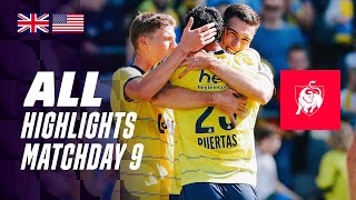 ALL HIGHLIGHTS MATCHDAY 9 👀⚽ Jupiler Pro League 2324 [upl. by Corenda]