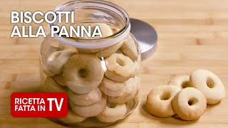 Come fare i BISCOTTI MACINE ALLA PANNA di Benedetta Rossi  Ricetta TV Fatto in Casa per Voi [upl. by Urina468]