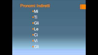 I pronomi italianiwmv [upl. by Dnalyk]