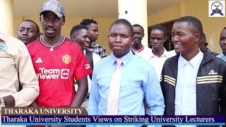 Tharaka University Students Views on Lecturers Strike [upl. by Harri]