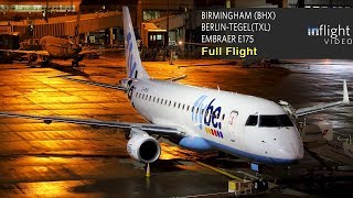 Flybe Full Flight  Birmingham to BerlinTegel  Embraer E175 [upl. by Melanie]