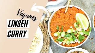 Linsencurry vegan  Curry mit Kürbis 🎃🥘 [upl. by Sonia]