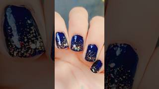 beautiful easy nail art 💙🔥shortsviral [upl. by Yrahk]