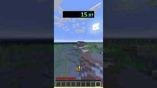 Speedrunning every block in Minecraft Oak leaves minecraft speedruning gaming shorts [upl. by Ecela]