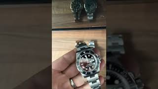 Clean factorygenuine Rolex submariner bezel action comparison [upl. by Bartlet]