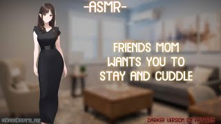 ASMR ROLEPLAY ♡friends mom wants you to stay and cuddle♡ binauralF4A [upl. by Noyar]