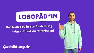 Was machen Logopäden Aufgaben Gehalt und weitere Infos zur Ausbildung [upl. by Rozanna]